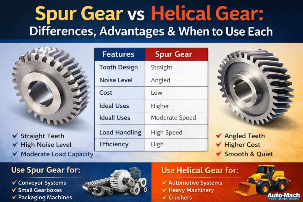 High precision spur gear manufactured in India