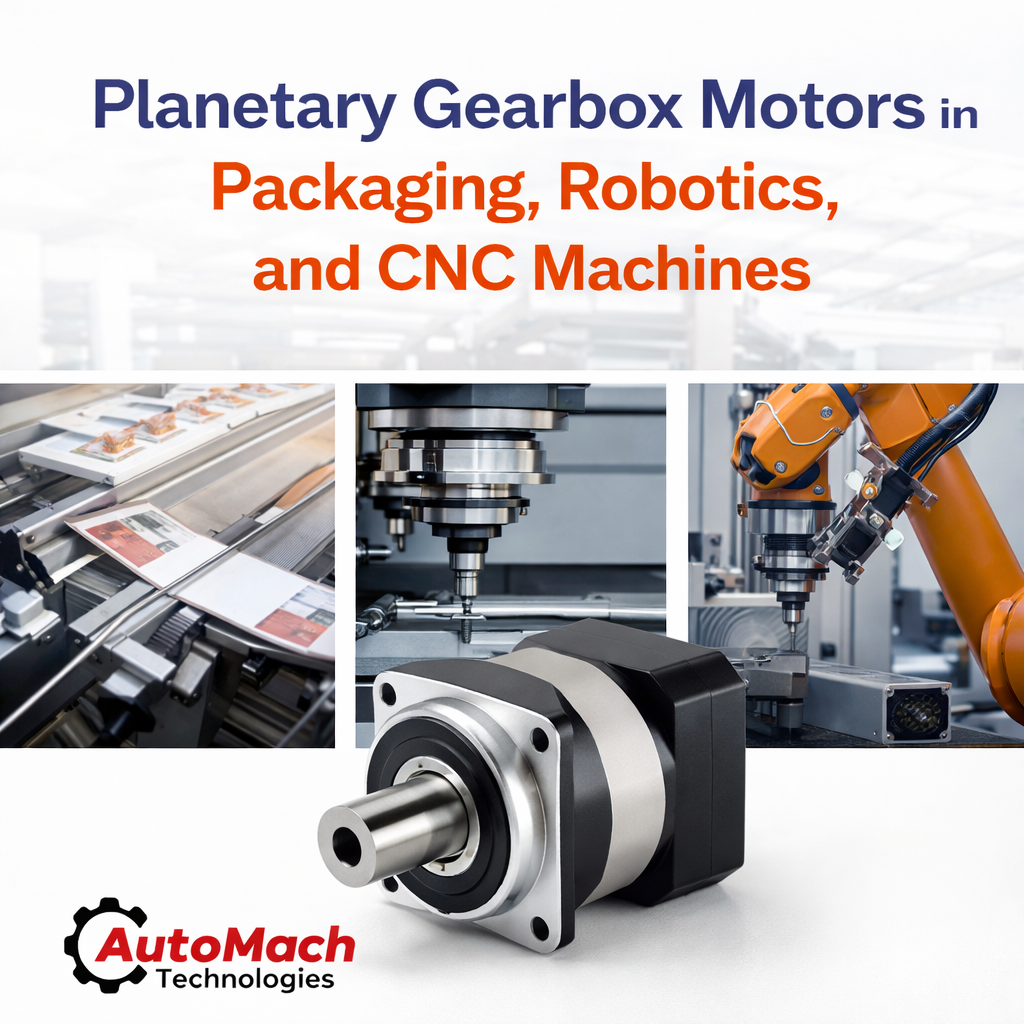 Planetary gearbox motors in automation applications