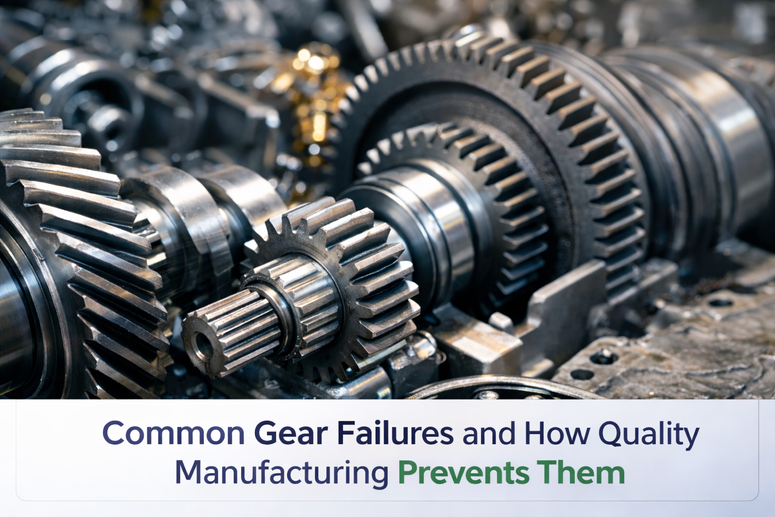 Common Gear Failures and How Quality Manufacturing Prevents Them