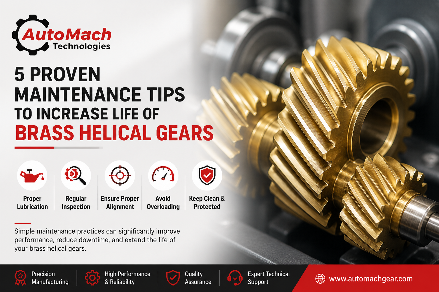 Brass Helical Gears Maintenance Guide: 5 Proven Tips to Increase Gear Life