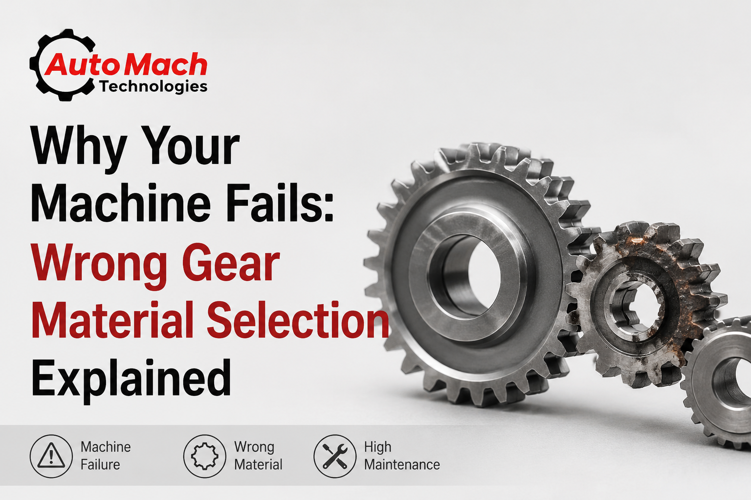 Why Your Machine Fails: Wrong Gear Material Selection Explained